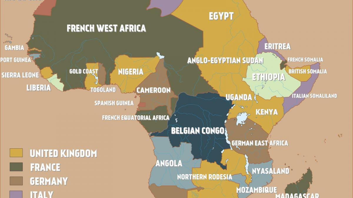 Map of british Cameroon