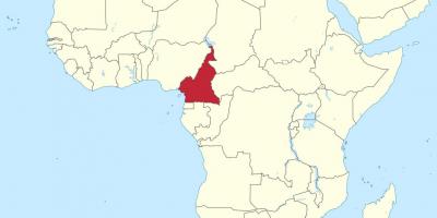 Map of Cameroon west africa