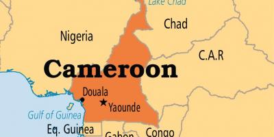 Map of yaounde Cameroon